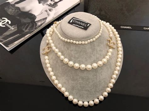 chanel pearl necklace replica uk|cheap knock off chanel jewelry.